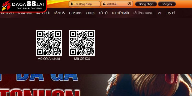 Đăng Nhập DAGA88 - Hướng Dẫn Chi Tiết Cho Người Chơi Mới 1 Cách đăng nhập bằng app